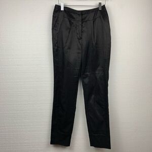 Finders Keepers Black Sheen Slim Pants, Size S